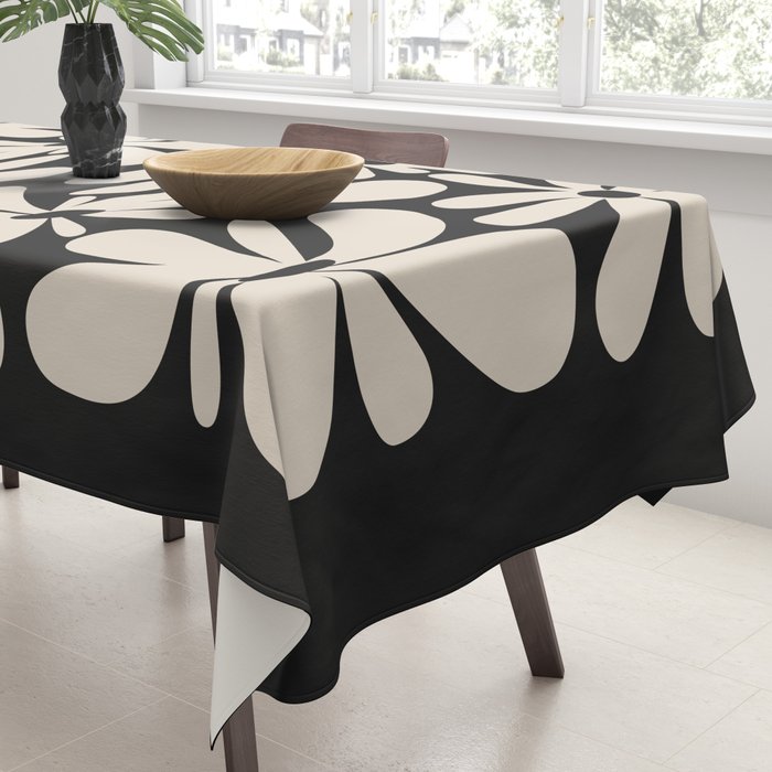Bloom: Black & White Matisse Edition Tablecloth Gallery Image 3