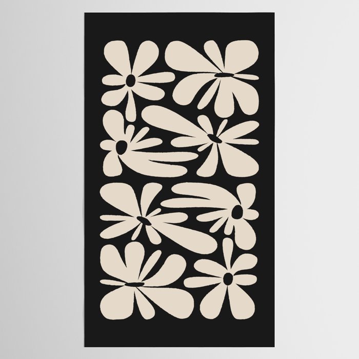 Bloom: Black & White Matisse Edition Tablecloth Gallery Image 2