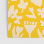 Yellow abstract flower art pattern Poster Gallery Image 3
