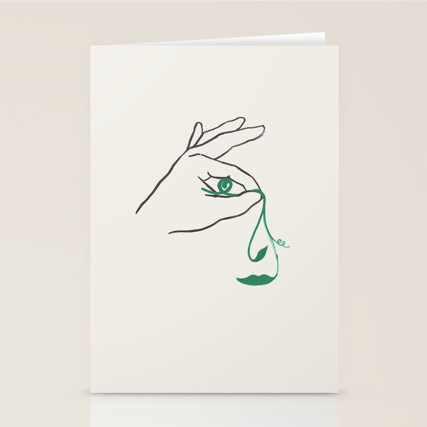 Lady green Stationery Card Gallery Image 2