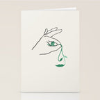 Lady green Stationery Card Gallery Image 2