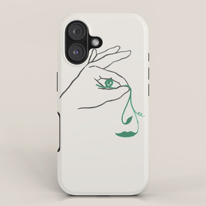 Lady green iPhone Case Gallery Image 1