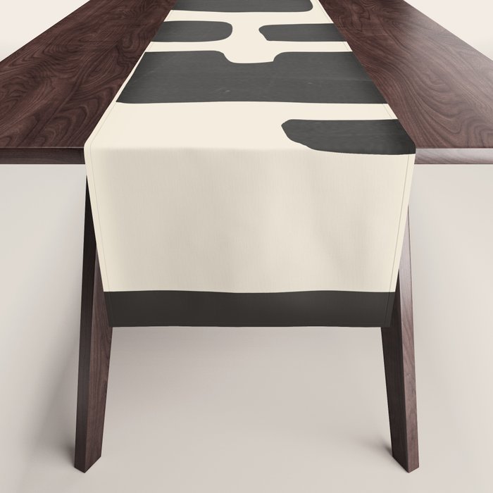 Modern Abstract Minimal Shapes 4 Table Runner Gallery Image 1