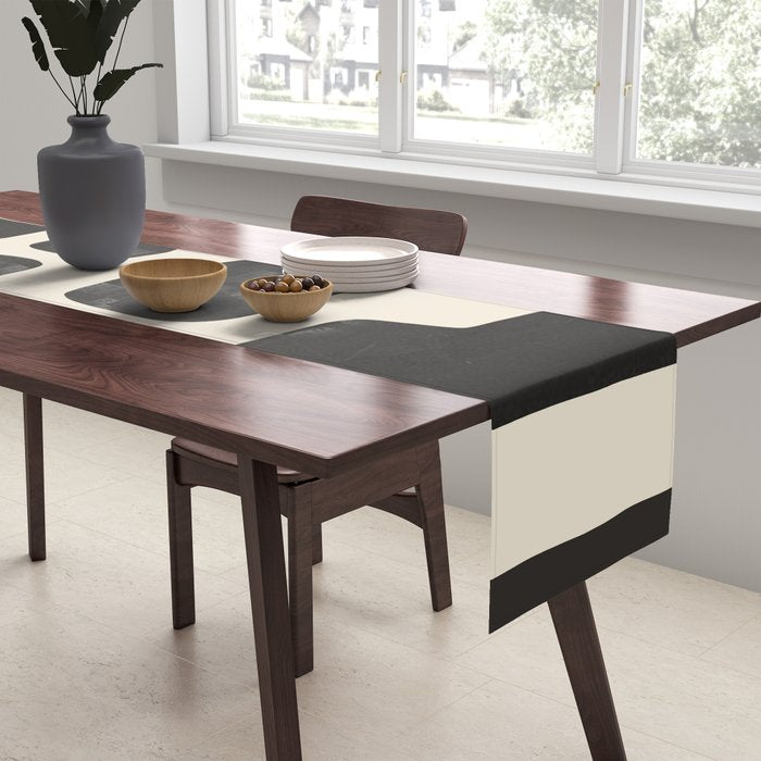 Modern Abstract Minimal Shapes 4 Table Runner Gallery Image 2