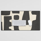 Modern Abstract Minimal Shapes 4 Desk Mat Gallery Image 1