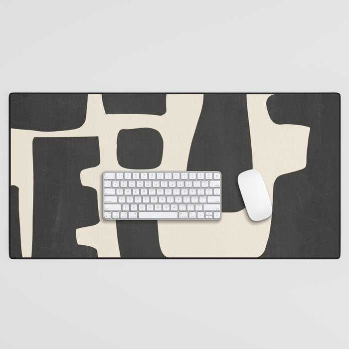 Modern Abstract Minimal Shapes 4 Desk Mat Gallery Image 1