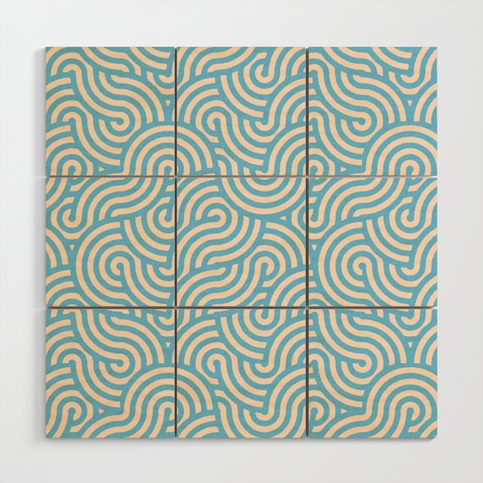 SWIRL Lake and Oat Wood Wall Art Gallery Image 1