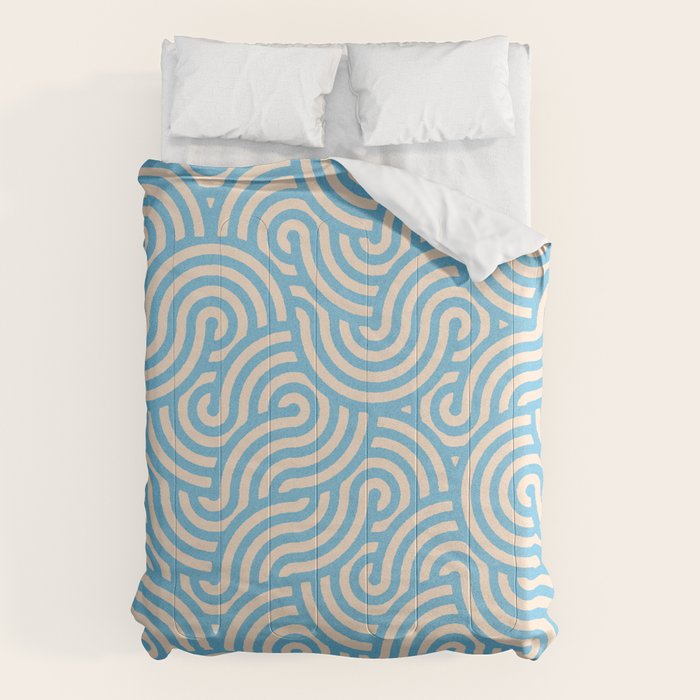 SWIRL Lake and Oat Comforter Gallery Image 6