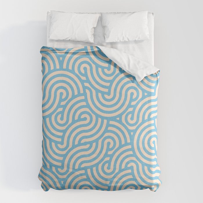 SWIRL Lake and Oat Duvet Cover Gallery Image 6