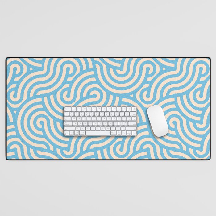 SWIRL Lake and Oat Desk Mat Gallery Image 1