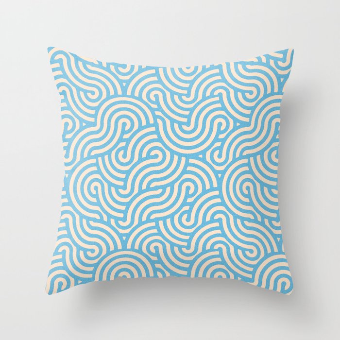 SWIRL Lake and Oat Throw Pillow Gallery Image 6
