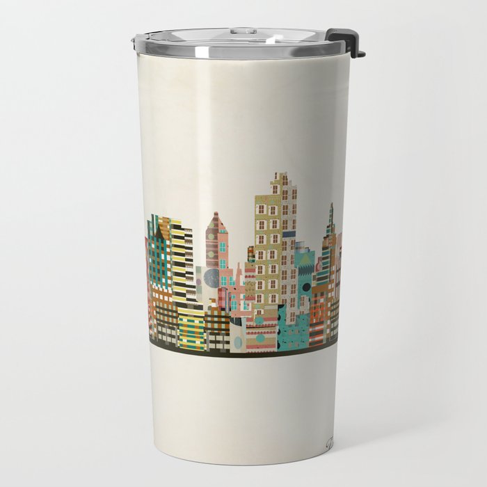 tulsa skyline Travel Mug Gallery Image 2