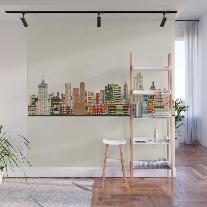 tulsa skyline Wall Mural Gallery Image 1