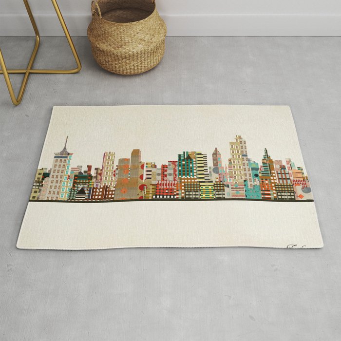 tulsa skyline Rug Gallery Image 1