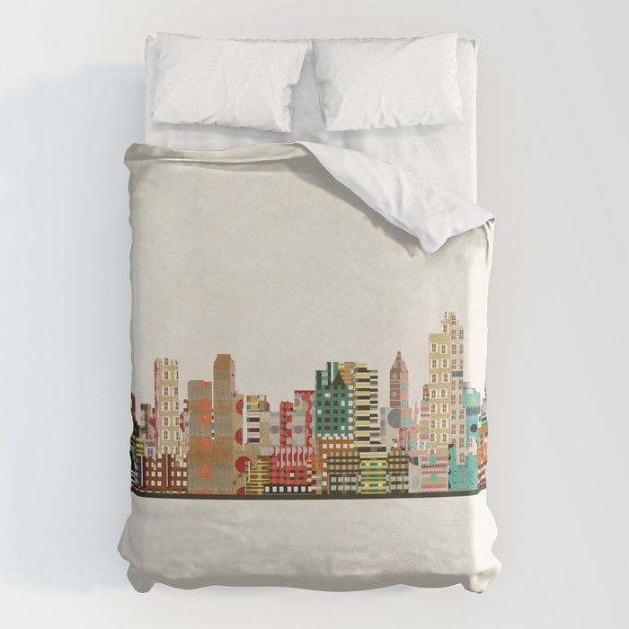 tulsa skyline Duvet Cover Gallery Image 6