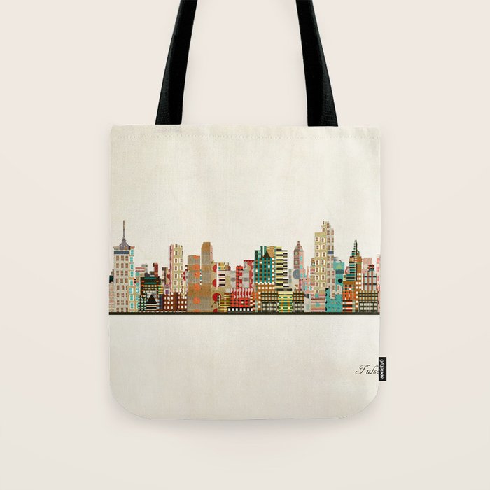 tulsa skyline Tote Bag Gallery Image 1