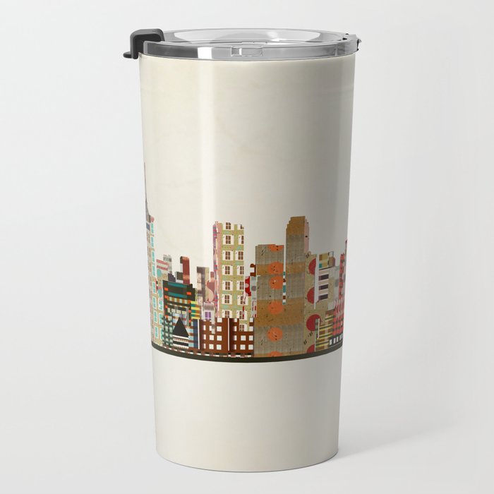 tulsa skyline Travel Mug Gallery Image 3