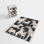 Minimal Abstract Dogs Art 1 Jigsaw Puzzle Gallery Image 2