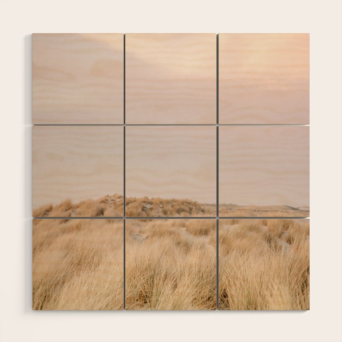 Pastel coastal sky | Ameland island fine art travel photography | The Netherlands Wood Wall Art Gallery Image 1