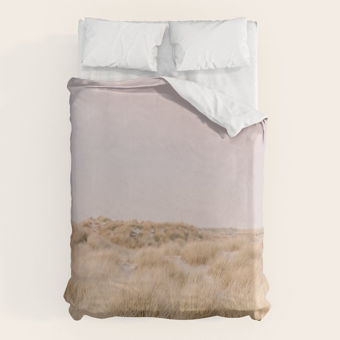 Pastel coastal sky | Ameland island fine art travel photography | The Netherlands Duvet Cover Gallery Image 1
