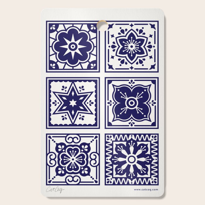 Talavera Mexican Tile - Porcelain Palette Cutting Board Gallery Image 1