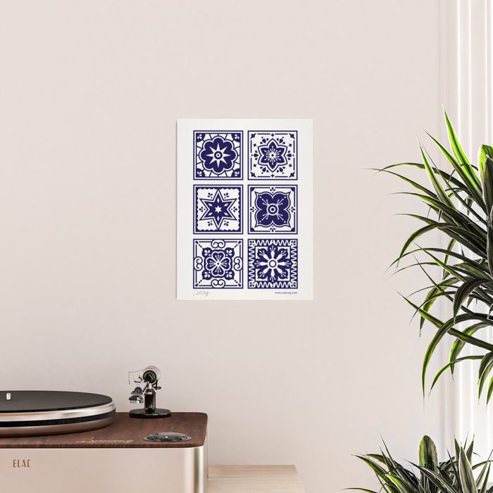 Talavera Mexican Tile - Porcelain Palette Poster Gallery Image 2
