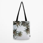 Palm Canopy - Minimal Tropical Wall Art Tote Bag Gallery Image 2