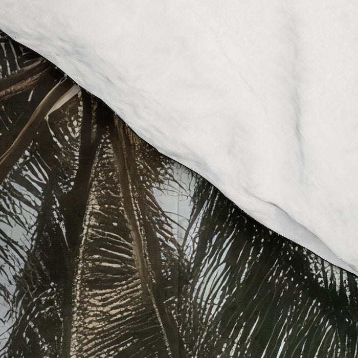 Palm Canopy - Minimal Tropical Wall Art Comforter Gallery Image 4