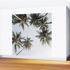 Palm Canopy - Minimal Tropical Wall Art Wall Mural Gallery Image 2