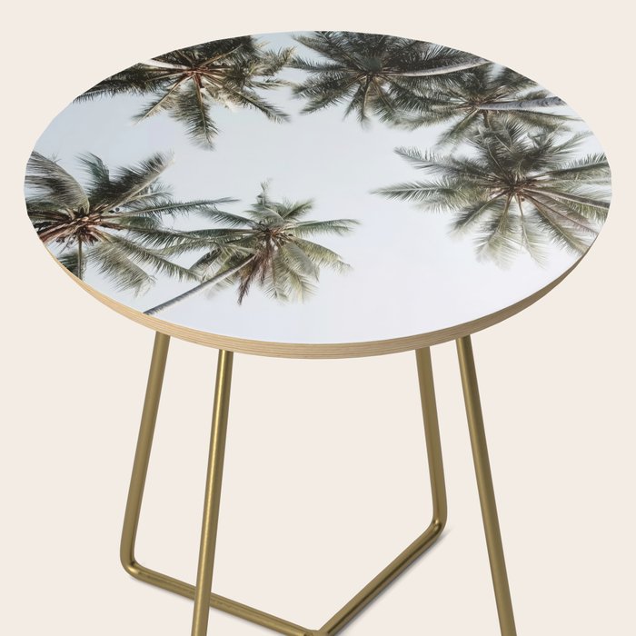 Palm Canopy - Minimal Tropical Wall Art Side Table Gallery Image 2