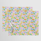 Colorful abstract organic shape patern Placemat Gallery Image 1