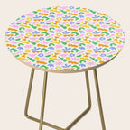 Colorful abstract organic shape patern Side Table Gallery Image 2