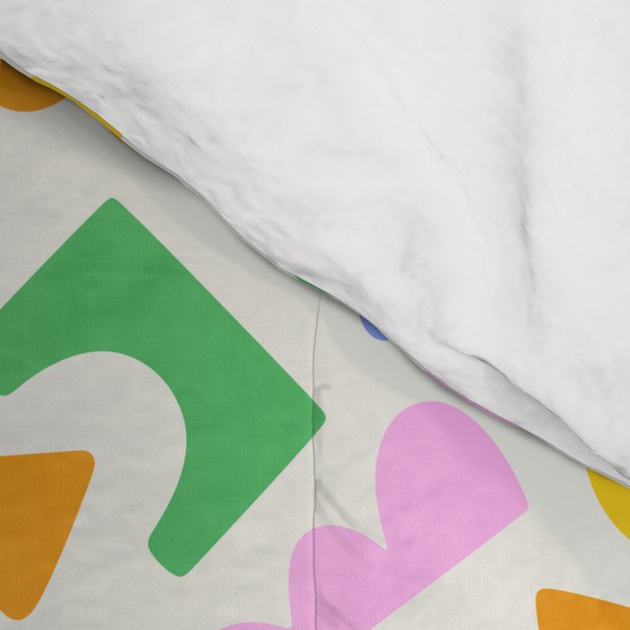 Colorful abstract organic shape patern Comforter Gallery Image 4
