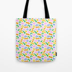 Colorful abstract organic shape patern Tote Bag Gallery Image 1