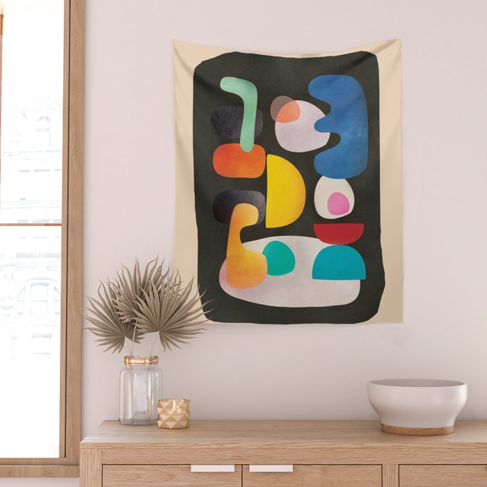 Abstract Modern Art 28 Wall Tapestry Gallery Image 2