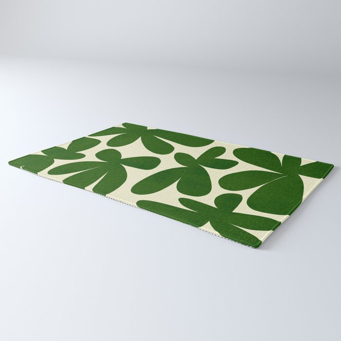 Abstract-botanical 35 green Rug Gallery Image 3