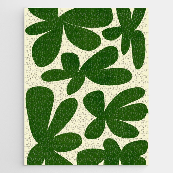 Abstract-botanical 35 green Jigsaw Puzzle Gallery Image 1