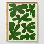 Abstract-botanical 35 green Serving Tray Gallery Image 1