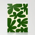 Abstract-botanical 35 green Stationery Card Gallery Image 2