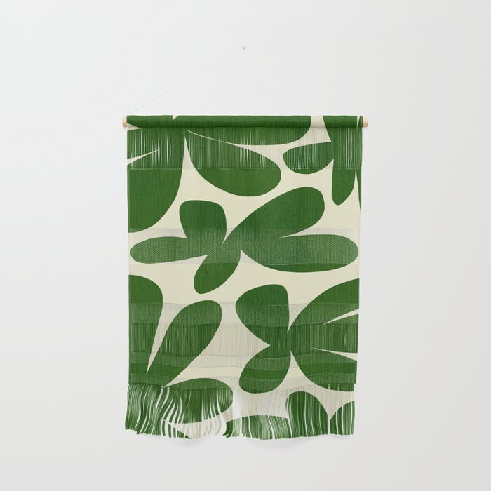 Abstract-botanical 35 green Wall Hanging Gallery Image 1