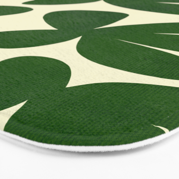Abstract-botanical 35 green Bath Mat Gallery Image 3