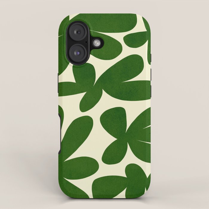 Abstract-botanical 35 green iPhone Case Gallery Image 1