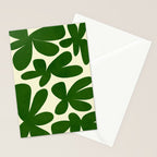 Abstract-botanical 35 green Stationery Card Gallery Image 2