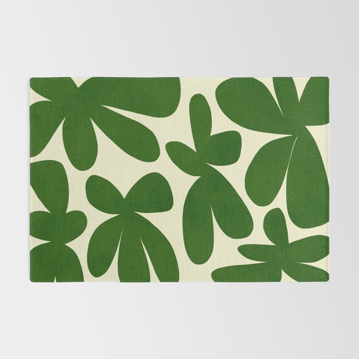 Abstract-botanical 35 green Rug Gallery Image 2