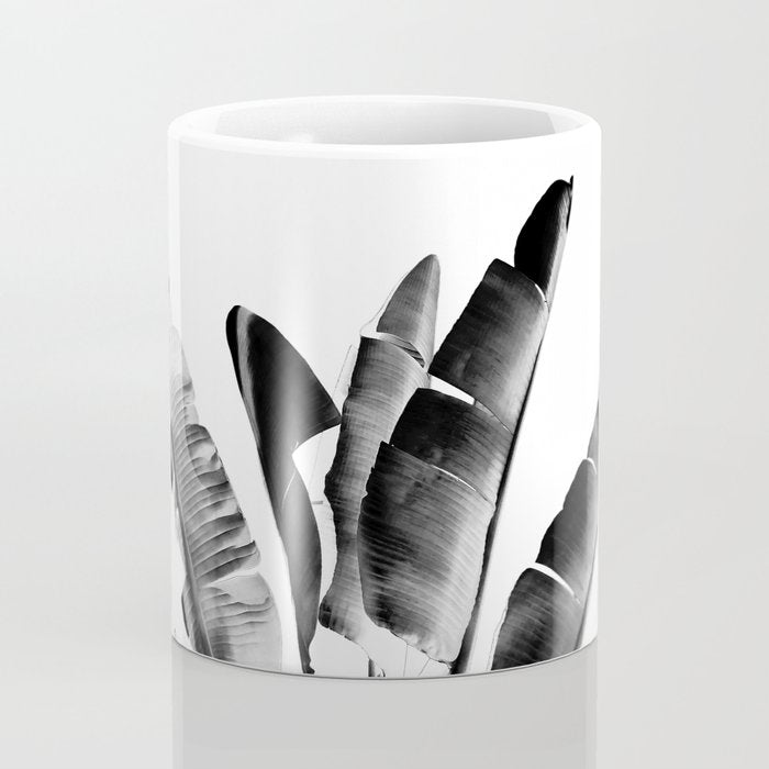 Traveler palm - bw Coffee Mug Gallery Image 4