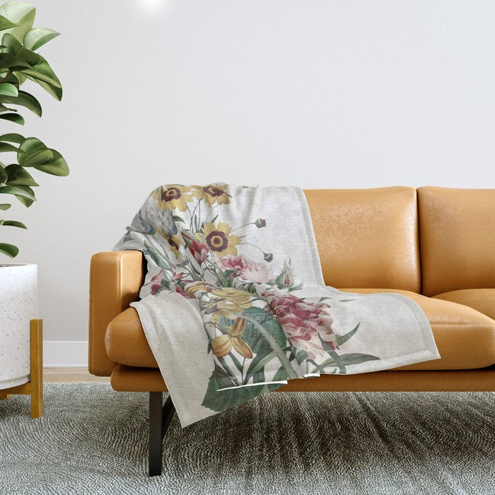 Romantic Garden Throw Blanket Gallery Image 1