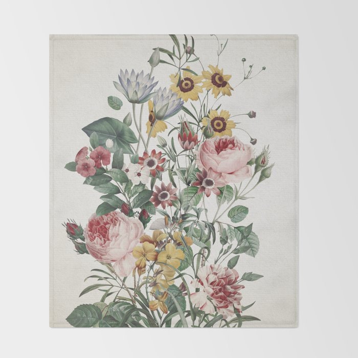 Romantic Garden Throw Blanket Gallery Image 2