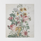 Romantic Garden Throw Blanket Gallery Image 2
