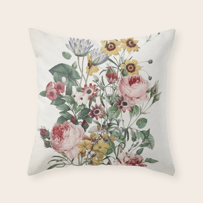 Romantic Garden Throw Pillow Gallery Image 1