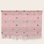 Retro christmas ornament decoration pattern Wall Hanging Gallery Image 1